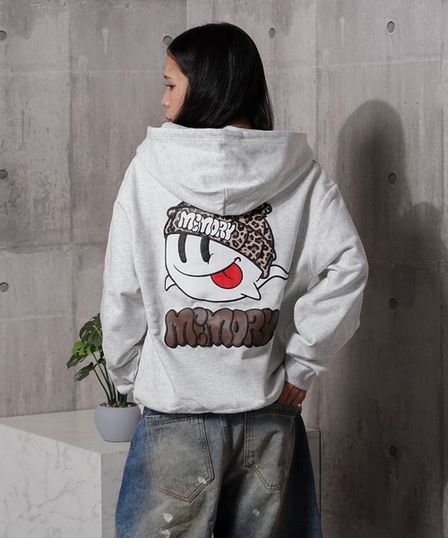 MEMORY】レオパード オバケ ZIPパーカー / Leopard Ghost ZIP Hoodie