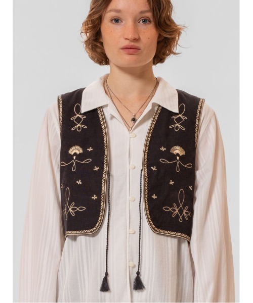 セール】Vera 刺繍ベスト（ベスト）｜Nudie Jeans（ヌーディージーンズ