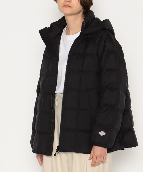 WOMEN'S NYLON TAFFETA SQUARE QUILTED DOWN JACKET（ダウンジャケット