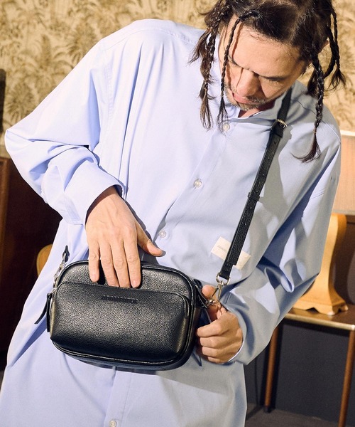 ADAMPATEK/shrink leather mini camera bag/レザーミニカメラバッグ