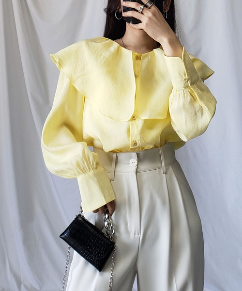 shellerシェリエ♡ツイードラッフルフリルトップス shellerシェリエ