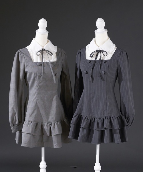 Pal elfy（パルエルフィー）の「クラシカルシャツレイヤードワンピース