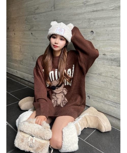 Danimalベアニットプルオーバー（ニット/セーター）｜Darich