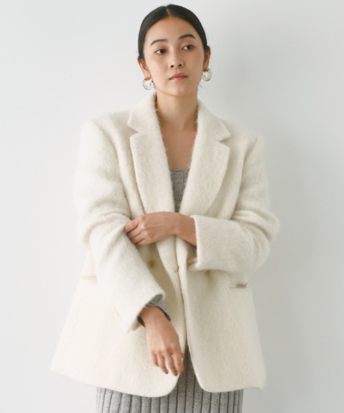 BABYLONE（バビロン）の「シャギージャケットコート（テーラード