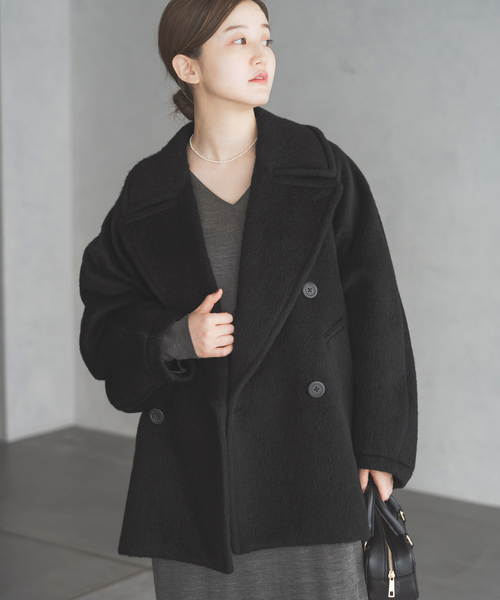 IENA（イエナ）の「モヘヤミックスシャギーショートコート（その他