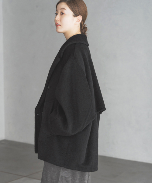 IENA（イエナ）の「モヘヤミックスシャギーショートコート（その他
