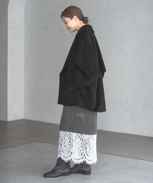 IENA（イエナ）の「モヘヤミックスシャギーショートコート（その他