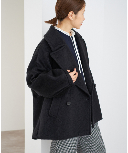IENA（イエナ）の「モヘヤミックスシャギーショートコート（その他
