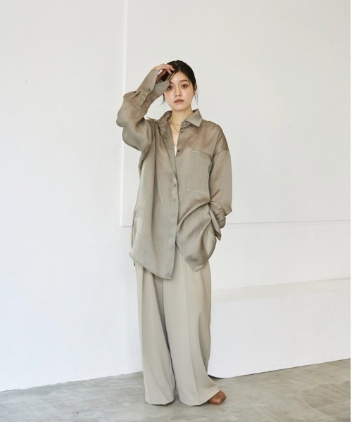 TODAYFUL（トゥデイフル）の「オーガンジーポケットシャツ（シャツ