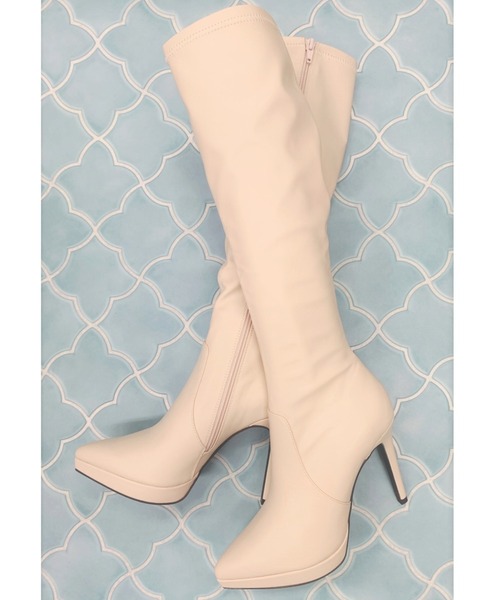 R&E（アールアンドイー）の「【R&E】ポインテッドトゥハイヒールロング