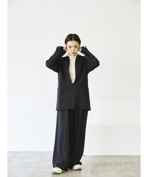 TODAYFUL（トゥデイフル）の「Uneck Pullover Jacket（ノーカラー