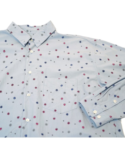 STUDIO SEVEN Big Flower Print Shirt サイズL STUDIO SEVEN Big