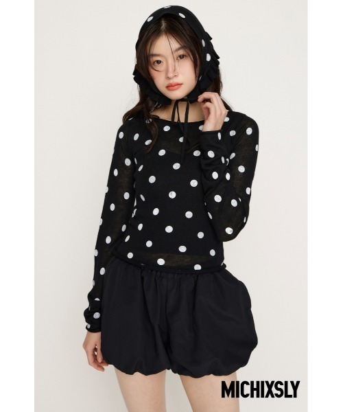 SLY（スライ）の「MICHIXSLY DOTS KNIT TOPS ミチスライドットニット