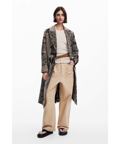 Desigual（デシグアル）の「ジャガード織り NIZAロングコート