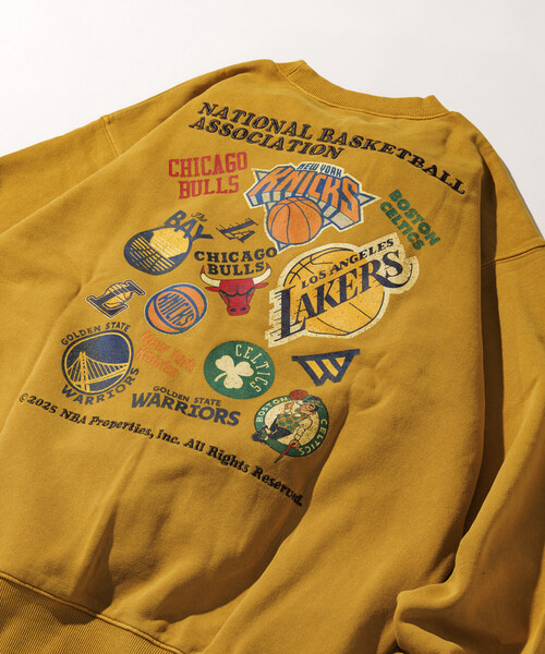 セール】NBA 別注ランダムチーム バックロゴ クルーネックスウェット
