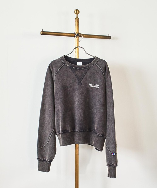 セール】【Champion別注】ROSE BUD×Champion HEAVY WASH SWEAT