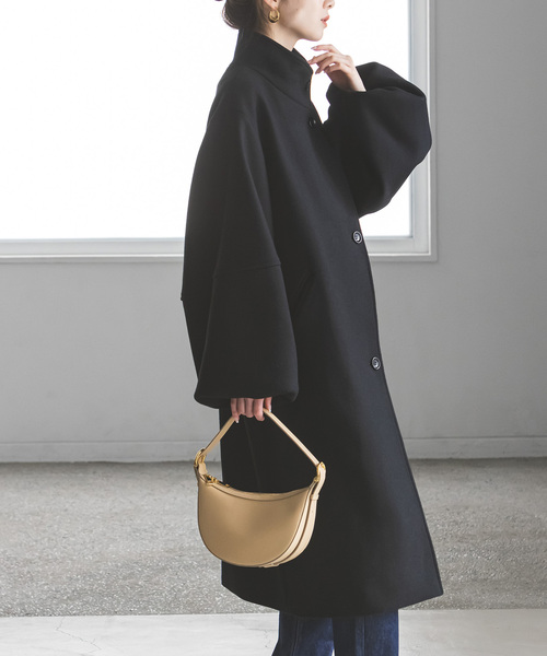 Noble（ノーブル）の「メルトンパフスリーブロングコート（その他