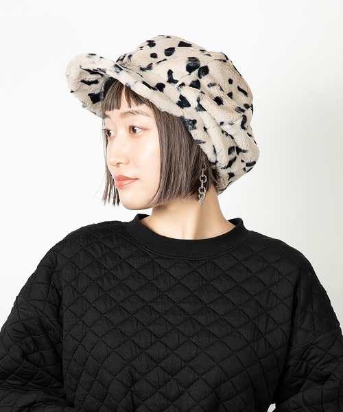CA4RA カシラ】ハット ファー付き CA4RA カシラ】ハット ファー付き