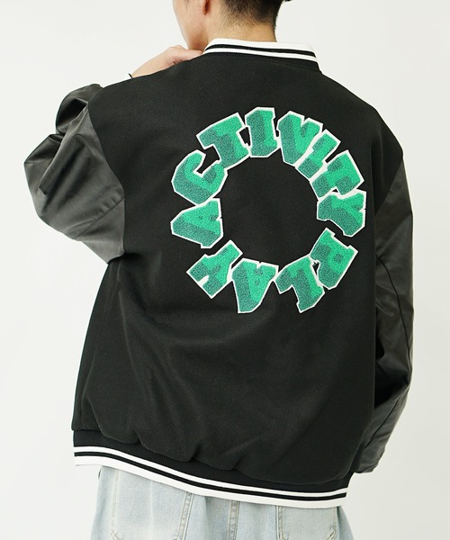 MinoriTY】サガラ刺繍オーバーサイズスタジャン ビッグシルエット