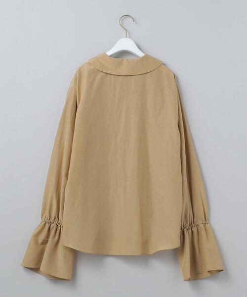 6（ロク）の「＜6(ROKU)＞COTTON SILK GATHER SLEEVE BLOUSE/ブラウス