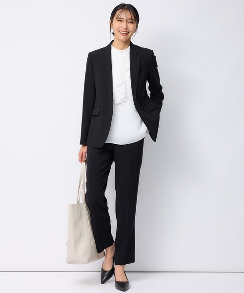 トリアセダブルジョーゼット パンツ（その他パンツ）｜23区 L