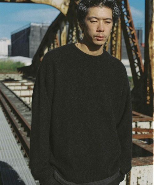 LIDNM（リドム）の「CASHMERE MILLED CREW KNIT（ニット/セーター
