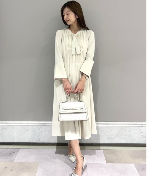 CELFORD（セルフォード）の「ボウタイプリーツワンピースfor Christel
