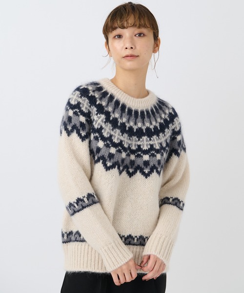 BATONER（バトナー）の「【BATONER】2021AW MOHAIR NORDIC CREW NECK