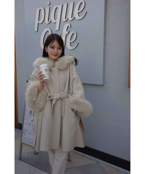 セール】ファーポンチョコート（ポンチョ）｜CELFORD（セルフォード