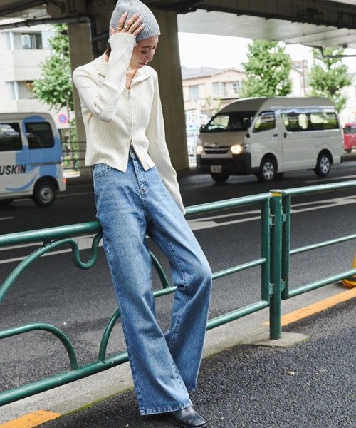 Auntie Rosa Holiday（アンティローザホリデー）の「リブ編みダブルZIP