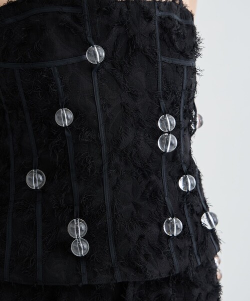 riv nobuhiko/リブノブヒコ】KIMSI BEAD BUSTIER/ビーズビスチェ