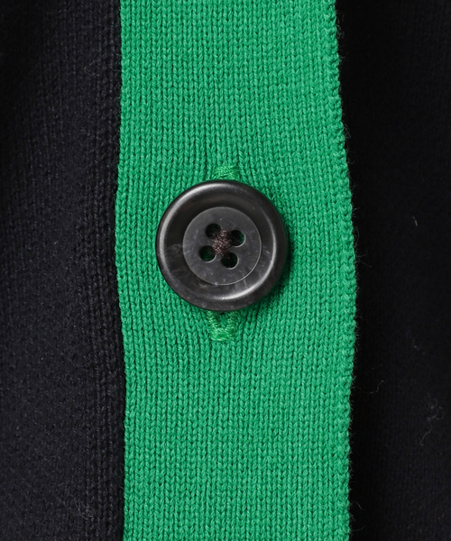 ダブルニットコントラストカーディガン（カーディガン/ボレロ