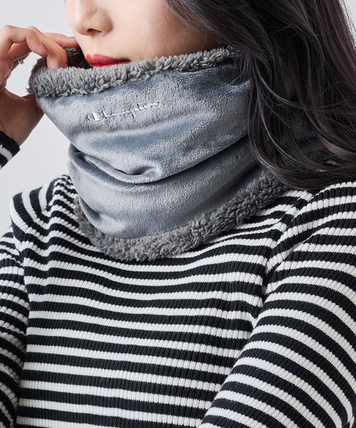 セール】【Champion】788-0122 ベロア調ボアネックウォーマー（ネック