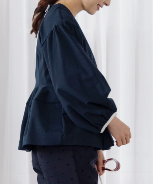 Sono（ソーノ）の「【SONO/ソーノ】【WARM STRETCH】ﾊﾞｯｸﾘﾎﾞﾝﾎﾟﾀﾘｰPO