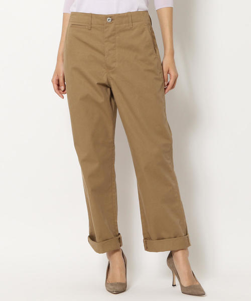 セール】コットンチノ ストレートパンツ（チノパンツ）｜GALERIE VIE