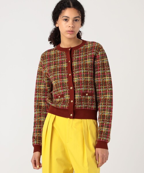 caban（キャバン）の「コットンカシミヤチェックジャカード