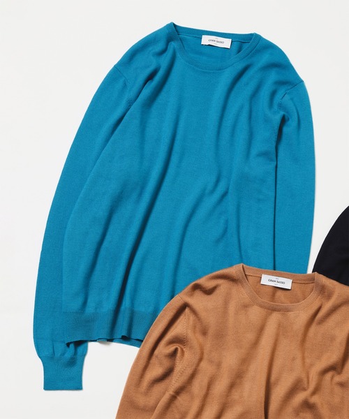 GRAN SASSO / 12ゲージ クルーネック ニット（ニット/セーター）｜Gran