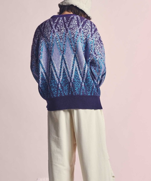 MAISON SPECIAL（メゾンスペシャル）の「《UNISEX》Airy Mohair Argyle