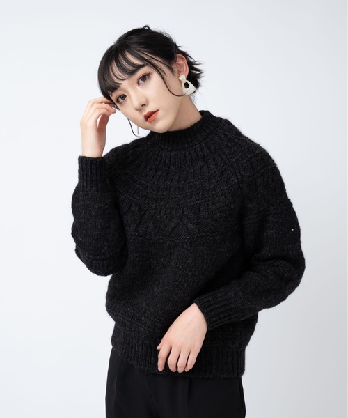 BATONER（バトナー）の「【BATONER】SPREAD ALAN CREW NECK/BN-21FL