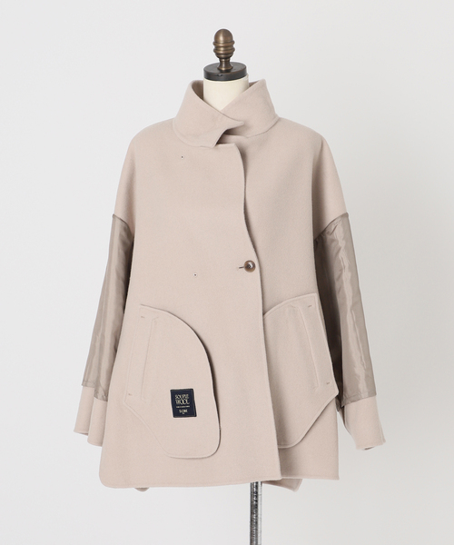 WEB限定/追加》souple woolダブルフェイススタンドコート（その他