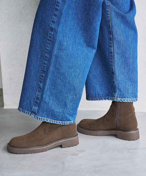 追加4》3.5cmトラックソールフィットショートブーツ（ブーツ）｜LE