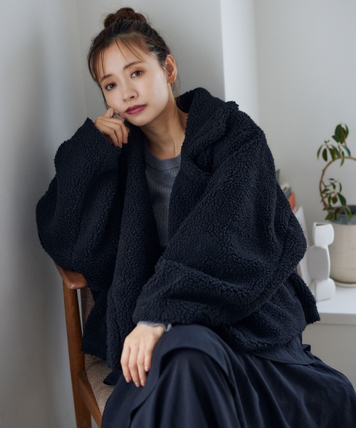 mysty woman（ミスティウーマン）の「ボアPコート 126027（ピーコート