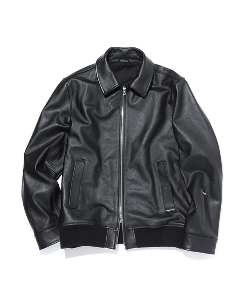 SOPHNET.（ソフネット）の「LEATHER ZIP JACKET（ブルゾン）」 - WEAR