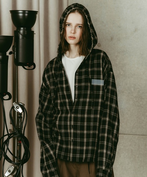hooded over shirts(unisex)（シャツ/ブラウス）｜Knuth Marf