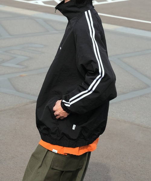 セール】ナイロントラックジャケット(セットアップ着用可)（ブルゾン