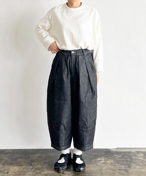 HARVESTY / ハーベスティ BLACK DENIM CIRCUS PANTS OW ブラックデニム