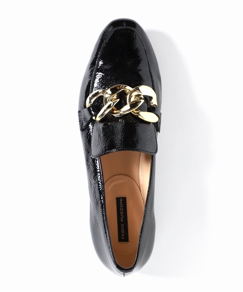 美品】ファビオルスコーニ ビットローファー ブラック ゴールド ビッグ