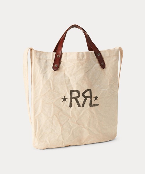 RRL（ダブル アール エル）の「キャンバス ロゴ マーケット トート