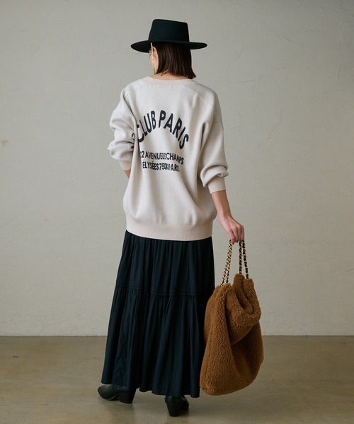 LOUNGEDRESS（ラウンジドレス）の「ロゴカーディガン（カーディガン