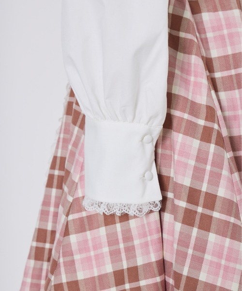 セール】Melty Cafe Check ワンピース（ワンピース）｜mellfy memory